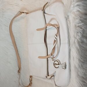 Varriale White/Cream  Soft Italian Leather Bag